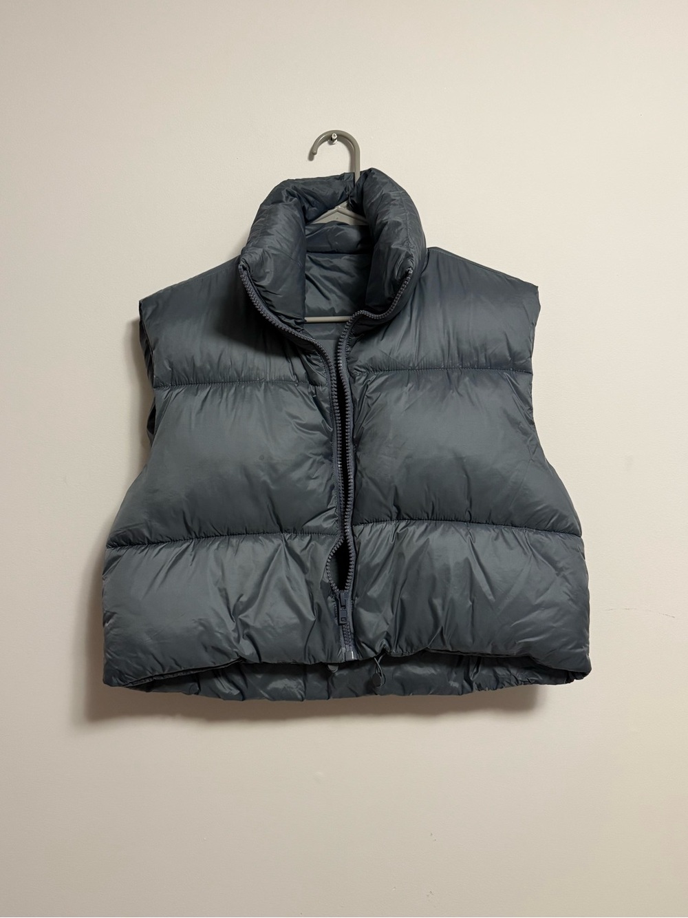Women's Puffer Vest - Dusty Blue